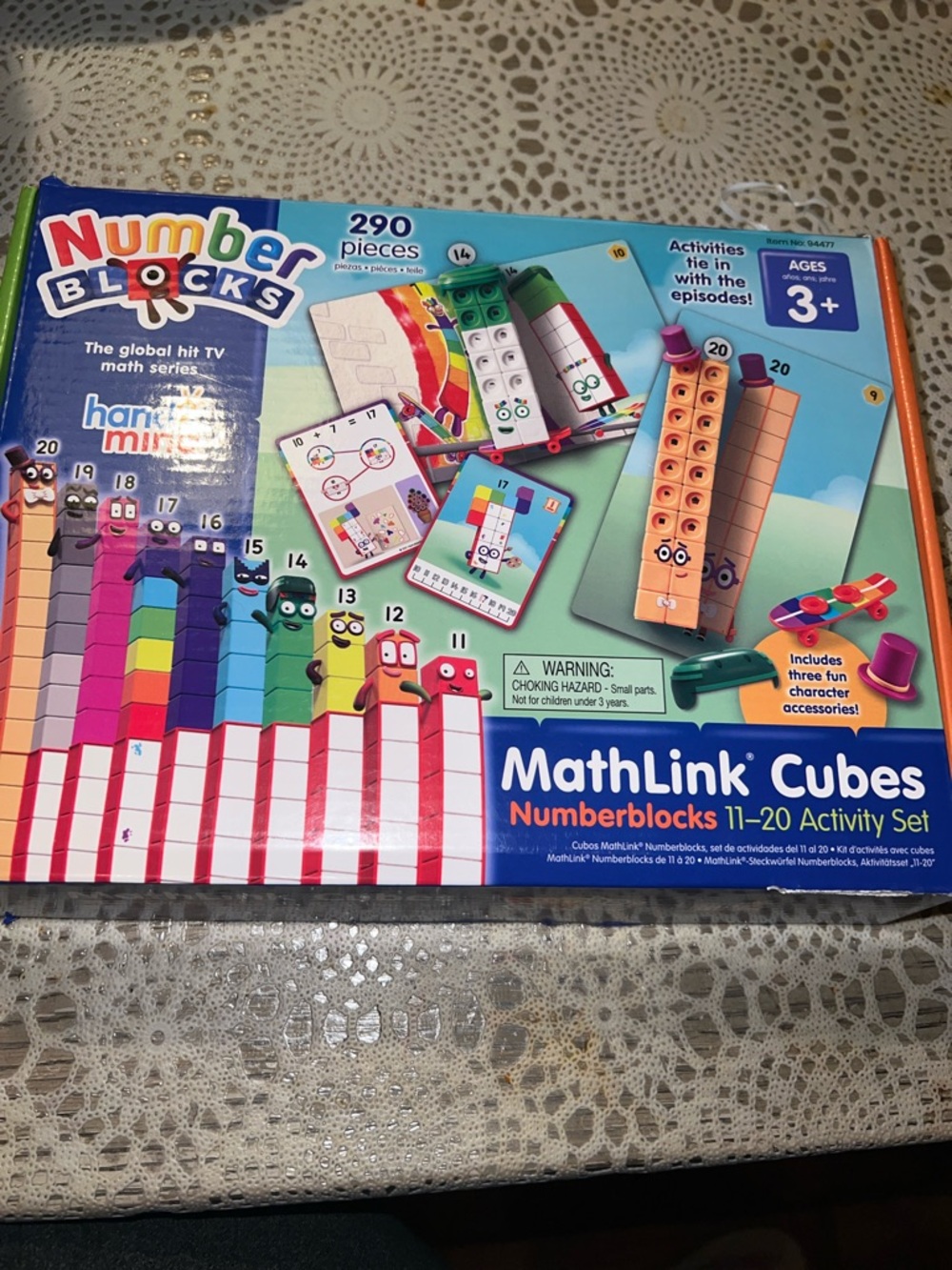 MathLink Cubes 11-20 Activity Set - Blue